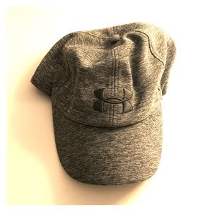 Heathered gray under armor dad hat